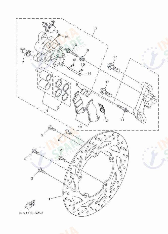 FRONT BRAKE CALIPER